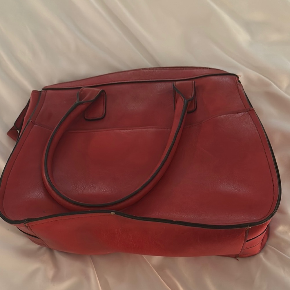 London Fog Deep Orange Handbag - Picture 4 of 7